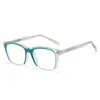Cadres de lunettes de soleil Cadre de lunettes carré résistant à la lumière bleue à la mode TR90 Jambe enfichable