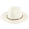 Cappelli a tesa larga 2023 Cappello da cowboy della Boemia di moda per le donne Floppy Beach Summer Sun Straw Ladies Protezione UV Panama