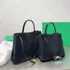 2023-sac à main fourre-tout sac à provisions femmes tresse sacs à bandoulière en cuir véritable à l'intérieur des lettres de mode nouvelles poches de grande capacité