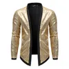 Herrdräkter blazers glänsande guld paljett blazer jacka män smal fit cardigan mens blazers nattklubb party dj scen sångare dansshow kostym homme 230425