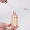Flacone contagocce in vetro rosa 5-100ml Aromaterapia Liquido Essenziale Tubi per profumo di base Pipetta per olio da massaggio Bottiglie riutilizzabili Ugukb
