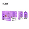 Puff 12K Elf Box Digital 12000 Puffs E Cigarros Descartáveis com Display 0% 2% 3% 5% Bobina de Malha Vaporizadores Recarregáveis 12 Sabores