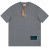 Designer T-shirt Shirt Differentiate Market High Edition Front Back Drukte mouw T-shirt gepersonaliseerd paar losse top