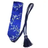 Belts 5 Colors Traditional Clothing Kimono Wide Belt Women Vintage Cummerbund Embroidered Fower Tassel Bandage Hanfu Dress