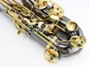 Margewate bb tenor saxofone de níquel preto instrumento musical b plana sax com caso acessórios bocal