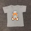 Summer Boys Girls Brand T-shirts Cartoon Bear Kids Kort Mouw T-shirt Katoen Kinderletters Gedrukt Shirts Child Shirt