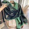 Halsdukar Luxury Lady Winter Cashmere Scarf Dandelion Mönster Färg Matchande Design Varma sjal Kvinnor Pashmina Long NeckerChief Bandana