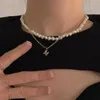 Strands Strings Ashiqi Natural Freshwater Pearl Choker Naszyjnik barokowy biżuteria dla kobiet ślub 925 srebrne zapięcie hurtowe 230426