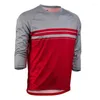 Vestes de course manches 3/4 personnalisées maillot de VTT chemises BMX vtt descente sentier respirant séchage rapide tout-terrain