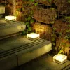 Luci di cubo di ghiaccio a led Lampada da lampada a solare Brick Light 4ED 100mm vetro Luce LED Light Square per giardino esterno Yard White Bianco rosso Blu Green DECORAZIONE LIMINE