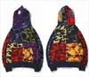 Bapes Sudaderas con capucha para hombre Diseñador Sudadera con capucha Tiburón Luminoso Mujeres Sudaderas Bapesta Letras Camo Sudadera con capucha Algodón de gran tamaño Suéteres con cremallera Sudaderas con capucha Chaqueta bordada 4305