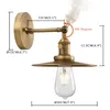 Настенный светильник Phansthy Industrial Bra 1-Light Светильник с антикварной отделкой, с 7,87-дюймовым навесом и кнопкой ВКЛ/ВЫКЛ