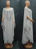 Etnik Giyim Abayas Kadınlar İçin Dubai Lüks Şifon Bouubou Müslüman Moda Elbise Kaftan Marocain Düğün Kesintileri Djellaba Femme 230425