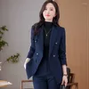 Pantalon deux pièces pour femmes, veste de costume, automne, vêtements de travail, vêtements de cérémonie, tempérament haut de gamme, Business