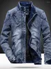 Herren Jacken 2023 Herbst und Winter Flut Solide Männer Koreanische Mode Baumwolle Slim Fit Jeansjacke Kleidung Jugend Mantel 12A4401