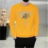 Männer Hoodies Sweatshirts Herbst Neue Europäische Gedruckt Brief Heißer Diamant Pullover Männer Pullover Bottom Mode Marke Männer Top