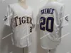 Maglia da baseball NCAA LSU Tigers 2023 Stile più recente 20 Paul Skenes 3 Dylan Crews Campioni nazionali 2023 MCWS