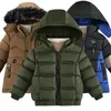 Ensembles de vêtements 2023 mode garçons vestes d'hiver vêtements pour enfants manteaux vêtements pour bébé garçon coton 231124