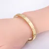 Luxurious Edition Classic Love Jewelry Cuff Bracelets Bangles for Women Men Gold Silver Rosegold Color 316l Titanium Steel Jewelry with Key Screwdriver 15cm to 22cm