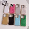 Designer Luxury Fashion Leather Alligator Solid color letter phone case for iPhone 15 14 14Pro 14Plus 13 12 Mini 11 Pro X XS Max XR luxury phone case