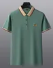 Hommes à manches courtes Polo Shirt Stritching Designer Polo Business Vêtements Luxury Luxury Men Tee Shirt Polos Tee Tops