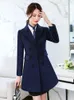 Women's Wool & Blends Cloth Coat Female Added More Cotton Overalls Tooling Winter Long Qiu Dong Woolen Cultivate Morality