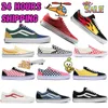 Chaussures de créateurs vieilles chaussures de toile décontractées skool triples noires blanches basses bas slip sur les hommes femmes marchant jogging fashion fashion extérieur skateboard chaussure