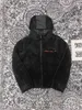 Autunno e inverno nuove giacche da uomo in pile di alta qualità materiale in pile taglia americana giacca nera di marca di lusso giacca di design di fascia alta