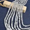 Chaînes en argent multicouches, perles de coupe transparentes et colliers de pierres précieuses en cristal de verre, peuvent être utilisés comme cadeaux de vacances