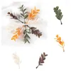 Dekorativa blommor 50st trädblad Konstgjorda blommor för hembröllopsdekoration 2023 Fall Wreath Garland Bokmärke Decor DIY