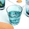 Бокалы для вина Чернильные синие кованые стекла Питьевые бытовые чашки для сока Чашки для завтрака Водка для чая Посуда для напитков Пиво Вода