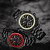 Orologi da polso Orologio moda casual da uomo Quarzo impermeabile Orologio luminoso in acciaio inossidabile Orologio da uomo sportivo in pelle Orologi Reloj Hombre