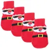 Hundkläder Traction Control Pet Socks Christmas Stockings Wear-resistenta Protectors