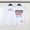 Y2k Streetwear Color Match Letter Foaming Broken White Sommer T-Shirts Männer und Frauen Kurzarm Baumwoll-T-Shirt