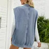 Gilet da donna Gilet da donna Confortevole giacca di jeans senza maniche Cappotto skin-touch