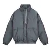 ESS MENS WINTER JACKET ESSENTAIL WOMEN SPLICE DOUNDフード付き刺繍暖かいパーカコート男性パフジャケットレタープリントouture {カテゴリ}