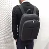 Ryggsäck märke äkta läder män ryggsäckar mode riktigt naturlig student lyx dator bärbar dator