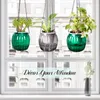 Pequenos plantadores suspensos de rega automática para ambientes internos e externos, 3 pacotes de 4.3 pequenos vasos de flores pendurados, mini cesta de suspensão para jardim e casa