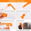 Tools Manual siphon Clean tools Aquarium water changer Fish tank Pumping water to wash sand Gravel Cleaner Water Filter