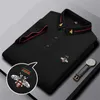 2023 Nya HOTSALES MEN POLO SHIRTS Luxury Italy Designer Herrkläder Kort ärmmode Fashion Casual Mens Summer T Shirt Mens Polos Size M-4XL