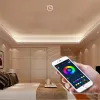 RGB LED Şerit Light Bant Esnek Diyot Şeridi SMD 5050 RGB 44Key RF Bluetooth Uygulamalı Uzak Aydınlatma 5m 10m