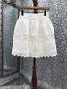 スカート2023女性ファッションセクシーなカジュアルホロー刺繍ショートスカート用途325