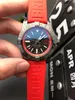 GF 316 Fine Steel Sapphire Watch Mirror Rubber Strap Men's Watch Waterproof Djup på 30 meter