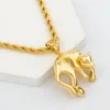 Charms Gold Color Punk Wisianty for Women Męs