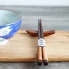 Chopsticks 1 Pair Wooden Japanese Cord Kinking Creative Anti-rolling Kitchen Tableware