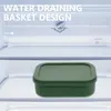 Ensembles de vaisselle Divisé Bento Case Boîte de rangement portable Bac à lunch Conteneurs Réfrigérateur Cuisine en silicone