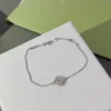 Topkwaliteit Mini Dames Four Leaf Grass van Cleef Armband V-goud Natuurlijke Cloud Fritillaria Designer Cadeau voor vrouw met doos