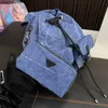 Prades Rucksack-Designer, Luxus-Rucksack, Vintage-Waschungs-Denim, Kordelzug-Rucksäcke, Unisex, Denim-Büchertaschen, Modeklassiker, große Kapazität, Multifunktions-Rucksäcke