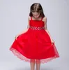 Abiti casual Flower Girl Dress Compleanno Matrimonio Spettacolo formale Recital Cinghie Bambini Infantis Abbigliamento Costume 2-7 anni