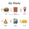 Charms Food Themed Shoe Decoration Hamburger Fries Pack Fit For Wristband Clog Sandals Decor Pvc Pins Accessoires Party Favor Holida Otq07